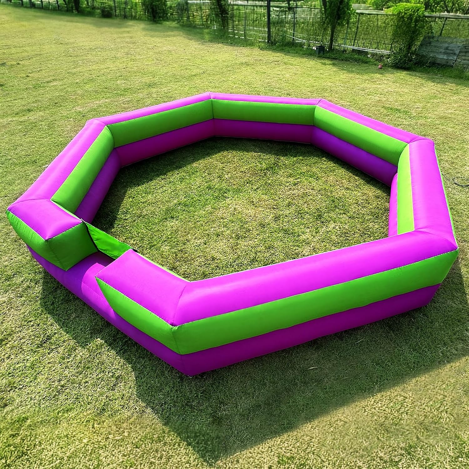 Inflatable Gaga Ball Pit 15FT with Built-in Fan, Blow Up Gaga Ball Pit, Por...