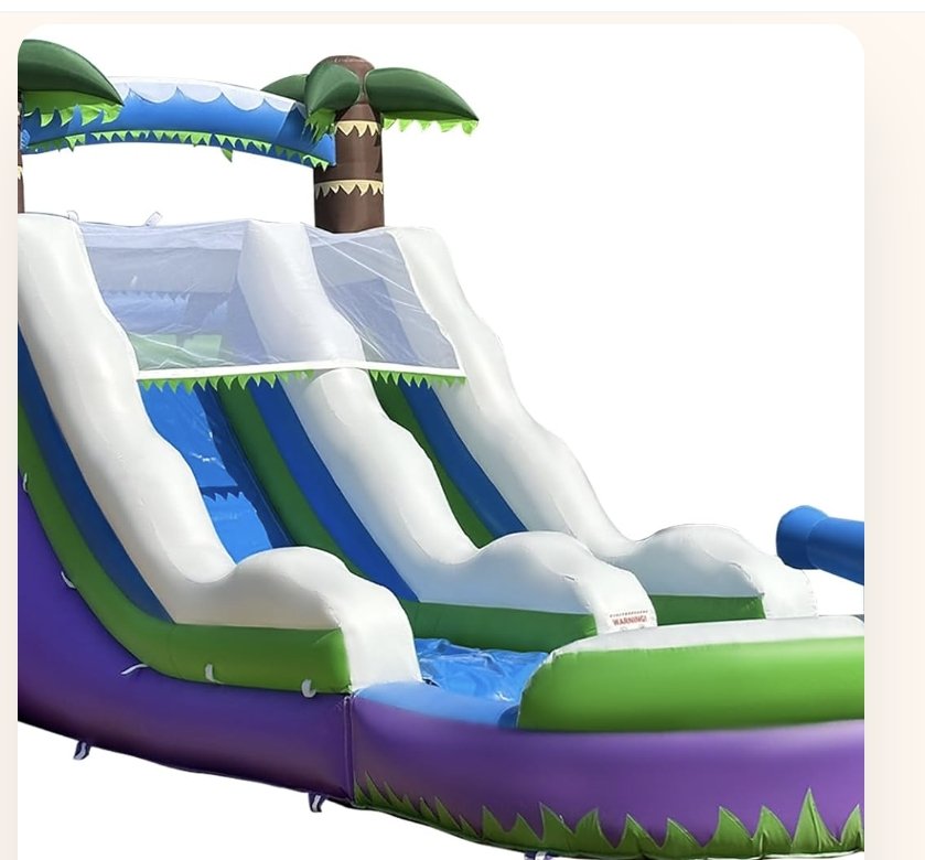 23x13x9Ft Inflatable Water Slide with Detachable Slide Climbing Ladder and...