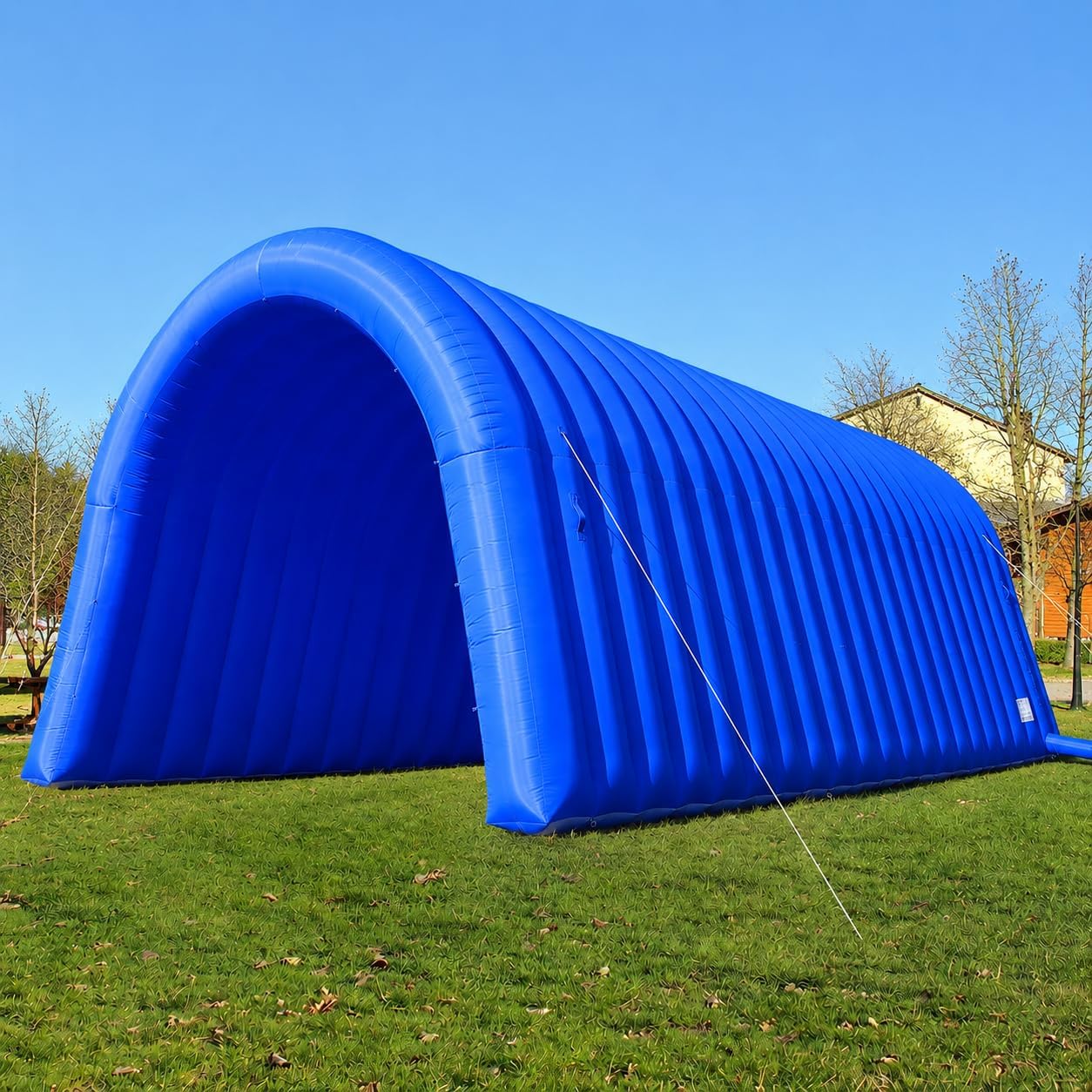 24x10x10FT Inflatable Sports Tunnel Entrance Blue with Blower, Event Giant...